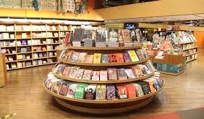 Livros numa livraria
