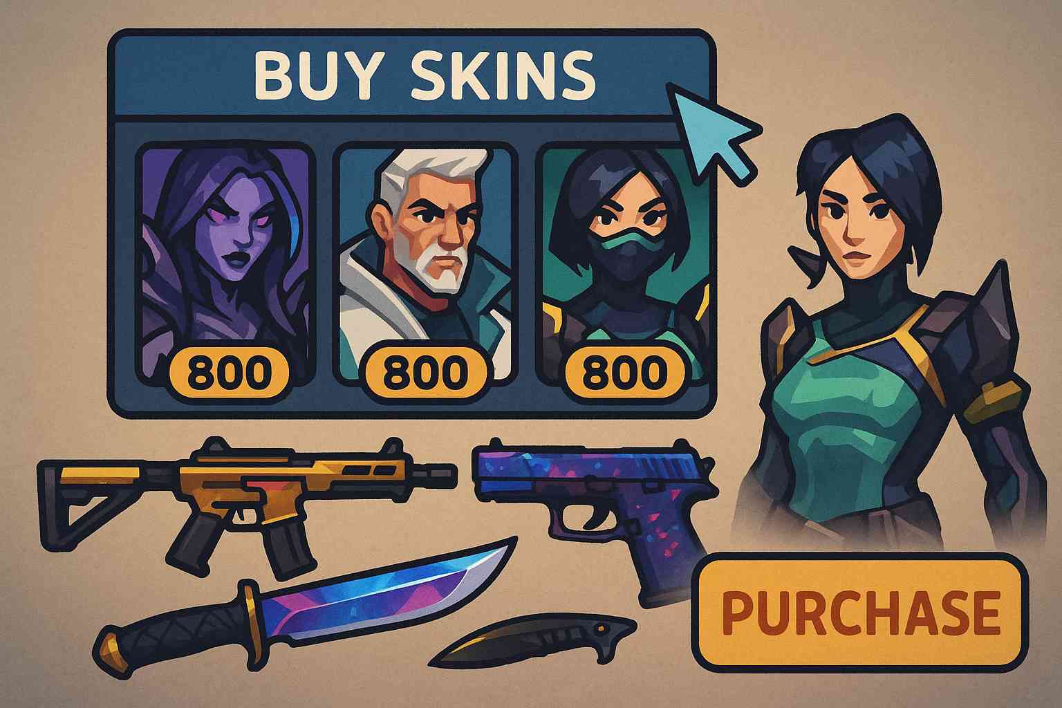 Comprar Skins em jogos