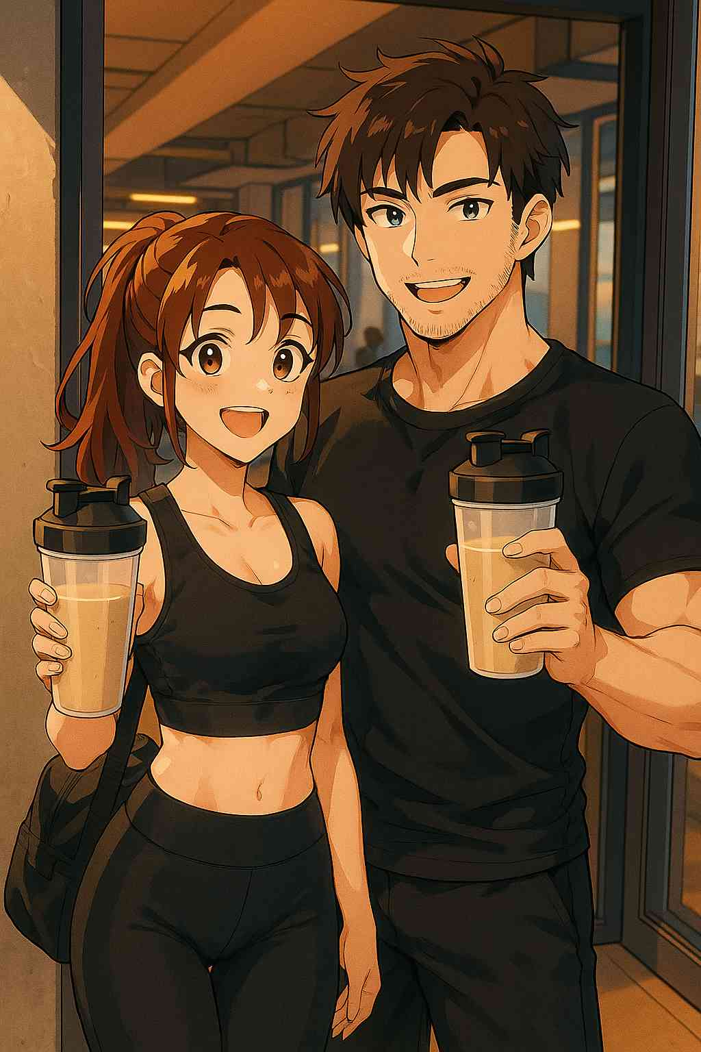 Academia e shake de whey